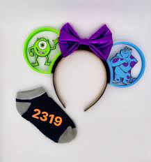 Monster Inc 3d Ears Custom Disney Ears Inspired 3d Printed Mouse Ears Mickey Ears Minnie Ears Disney Mickey Ears Disney Ears Minnie Ears