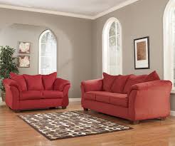 Darcy Salsa Stationary Living Room Group By Signature Design By Ashley Sofa And Loveseat Set Living Room Sets Furniture