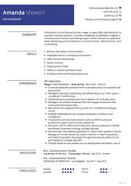 View the sample resume for an intern that isaacs created below, or download the resume for an internship in word. Hr Internship Resume Example Internship Resume Resume Examples Hr Resume