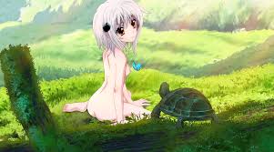 toujou koneko, high school dxd, barefoot, forest, nature, nipples, nude,  outdoors, white hair, yellow eyes - Image View - | Gelbooru - Free Anime  and Hentai Gallery