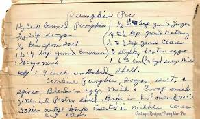 Pumpkin Pie A Vintage Handwritten Recipe The Perfect Addition To Your Traditional Thanksgiving Dinner Vintag Vintage Recipes Pumpkin Pie Pumpkin Recipes