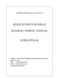 Pelajar adalah dinasihatkan untuk memastikan akan ketulenan tugasan dan tidak memplagiat dengan mengambil atau meniru tugasan (hasil kerja) sepenuhnya daripada. Folio Sejarah Sejarah Tempat Tinggal