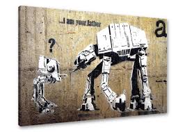 Has been added to your basket. East Urban Home I Am Your Father By Banksy Print On Canvas Wayfair Co Uk