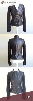 Collection By Bernardo Faux Leather Moto Jacket All The Style Of Leather Without The Fuss Black Polyu Faux Leather Moto Jacket Leather Moto Jacket Moto Jacket