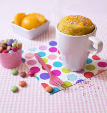 Mug Cake A La Peche Recettes De Cuisine Odelices Recette Mug Cake Recettes De Cuisine Recette Mugcake