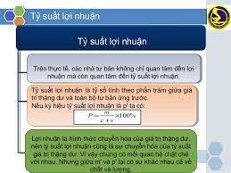 Tỷ suất lợi nhuận thể hiện mức độ hiệu quả đối với các hoạt động của doanh nghiệp. Tá»· Suáº¥t Lá»£i Nhuáº­n La Gi Táº¡i Sao Cáº§n Tá»· Suáº¥t Lá»£i Nhuáº­n Ä'ao Táº¡o Nhan Sá»± Quáº£n Trá»‹ Nhan Sá»± Quáº£n Trá»‹ Nhan Lá»±c