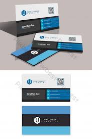 Yuk, intip contoh desain kartu tanda terimakasih untuk hiasan hampers yang menarik, berikut! Corporate Blue White And Black Business Card Psd Free Download Pikbest