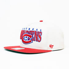 Montreal canadiens and canadiens.com are trademarks of the montreal canadiens. 47 Nhl Montreal Canadiens White Arch Text Cap Kappen Aus Usa Sports Gb