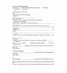 Partnership Buyout Agreement Template Unique Free Joint Venture Agreement Template Joint Venture Sign In Sheet Template Contract Template
