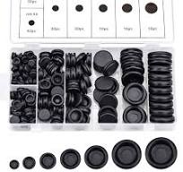 MUSEDAY 170 Stück Gummitülle-Set Blindstopfen Gummi kfz Gummistopfen Gummi  Stopfen Schwarz für Mechanische Plugs, Auto, Maschine, Wasserleitung, Pumpe  ...