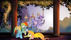 Pony Fluttershy Ponies Rainbow Dash My Little Pony Friendship Is Magic Canterlot Wallpapers Hd Desktop And Mobile Backgrounds