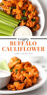 Vegan Buffalo Cauliflower Wings Hannah Magee Rd Recipe Buffalo Cauliflower Recipes Gluten Free Vegetarian Recipes Vegan Buffalo Cauliflower