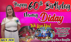Christening tarpaulin 3x4 size adobe photoshop. Jtarp Design 60th Birthday Tarpaulin Design Sample