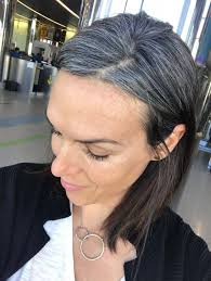 Permanent hair color means that the hair's structure has been chemically altered until it is eventually cut away. How To Go Gray Before And After Pictures This Organic Girl