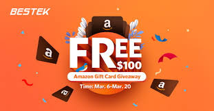 Be the first of your friends that will use free time to generate free amazon gift card codes. Enter New Bestek Giveaway Win Free 100 Amazon Gift Card