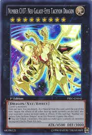 Number C107 Neo Galaxy Eyes Tachyon Dragon Xyz Yugioh Card Galaxy Eyes Yugioh Dragon Cards Yugioh