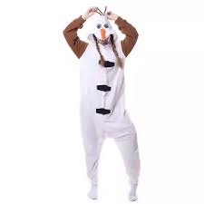 White Olaf Woman Kigurumi Animal Cosplay Costume Onesie Pajamas Men Sleepwear