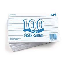 How to make flashcards using word. Ruled Index Cards Pack Of 100