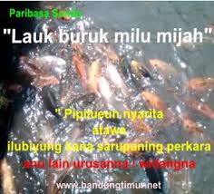 Makna paribasa meliputi perumpamaan, pepatah, dan pandangan hidup. Belajar Bahasa Sunda