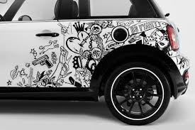 Wouldn T You Love To Do This Smart Wall Paint Car Mini Cooper Car Sticker Design Car Painting