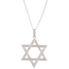 Star of david 3d circular shield mens pendant by bico australia. Sterling Silver Men S Star Of David Necklace On Sale Overstock 6382198