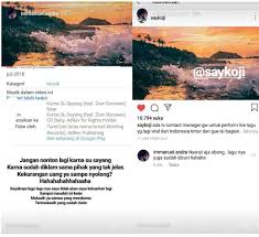Maybe you would like to learn more about one of these? Hak Cipta Lagu Karena Su Sayang Di Curi Netizen Ungkap Siapa Pencurinya Arti Lirik Lagu Makna Maksud Dan Terjemahan Lirik Lagu Barat