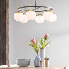 If you have a large picture window near your light fixture, consider centering the light fixture in the window. Modern Geometric Ceiling Lamp American Simple Iron Shape Us Standard Type Decor Lamps Home Garden Pumpenscout De