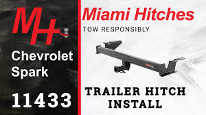 Remove the factory hitch and install a b&w. Trailer Hitch Install 2020 Chevrolet Spark Curt 11433 Youtube