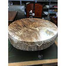 5 out of 5 stars. A Large African Cow Skin Floor Drum Coffee Table On Three Hoof Feet