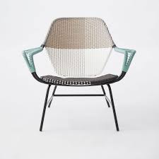 All Weather Wicker Colorblock Woven Outdoor Lounge Chair Gray Tonal Lounge Chair Outdoor Woven Furniture Furniture Chair