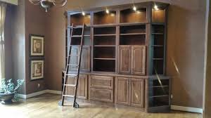 Bookcase with ladder and rail bookcase ladder rail bookcase with within trendy bookcases with ladder and rail view photo 13 of 15. Built In Bookcase With Ladder K C Custom Cabinets Inc