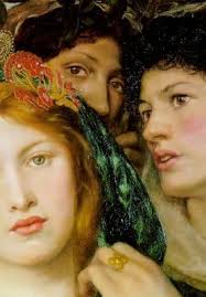 The Beloved" (detail), 1865, Dante Gabriel Rossetti