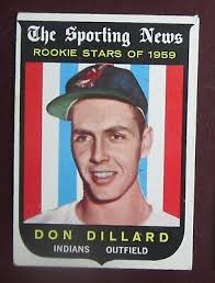 1959 Topps Don Dillard (Cleveland Indians) #123 VG/EX