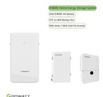 Growatt Hybrid Home Energy Storage System | MIN 7600TL-XH-US 7.6kW Storage Inverter + ARO 9.9kWh High Voltage Battery + ATS-XH-US (Auto Transfer ...