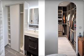 Étagère parfaitement pour salle de bain, cuisine, entrée, etc. Associer Le Dressing A La Salle De Bain Reynier Agenceur