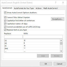 Turning Off Automatic Capitalization Microsoft Excel
