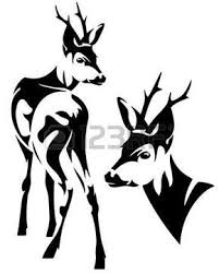 Chevreuil Dessin Elegant Chevreuil Capreolus Capreolus Noir Et Blanc Contour Cerf Dessin Pochoir Pour Animaux Dessin Chasse