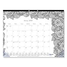 See more ideas about coloring calendar, calendar, borders for paper. Doodleplan Desk Pad Calendar With Coloring Pages By Blueline Redc2917311 Ontimesupplies Com