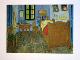 Le reflet du mal être. Affiche Vincent Van Gogh La Chambre De Vincent 1889 51 X 41 Cm