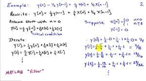 Difference Equation Descriptions For Systems Youtube