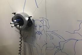 Vertical Climbing Scribit Robot Draws And Erases Giant Art On Your Walls Digital Trends Robots Drawing Wall Drawing Graffiti