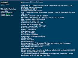 Enable usb debug + oem unlock manufacturer unlock 1. Gsm Hosting Update Samsung G531f Unlock Done Welcome To Octoplus Octopus Box Samsung Software Version 2 4 7 Platform Samsung Android Selected Port Com6 Selected Model Sm G531f Can T Kill External Adb References Please Close