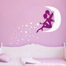 Check spelling or type a new query. Large Size Vinyl Wall Stickers Fairy Girl Pixie Dust Moon Stars Vinyl Wall Decals Girls Bedroom Art Decor Free Shipping Stickers Android Sticker Mirrorsticker Window Aliexpress