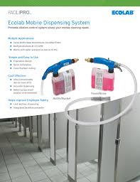 Ecolab Mobile Dispensing Mds Sell Sheet Facilipro