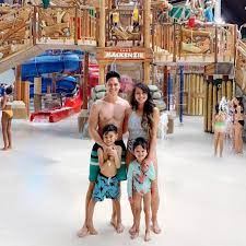 First Time At The Indoor Water Park Great Wolf Lodge In Anaheim California Family Fashion Great Wolf Lodge Family Outfits