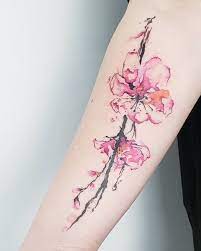27 Charming Cherry Blossom Tattoo Examples Cherry Blossom Tattoo Blossom Tattoo Sakura Tattoo