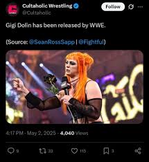 Gigi Dolin released. : rWrasslin