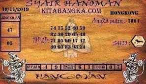 Kode Syair Togel Hongkong Senin 18 November 2019 Hong Kong Sydney Singapore