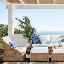 Aerin East Hampton Outdoor Sofa Williamssonoma Outdoor Sofa Outdoor Rustic Furniture Diy
