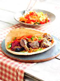 Lamb Tikka With Spiced Carrot Salad In Flatbread Recipe Delicious Magazine Recipe Lamb Recipes Easy Lamb Recipes Recipes